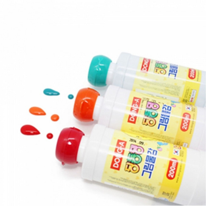 동아 딩동댕 그림물감 200ml 24색 (색상선택) eg