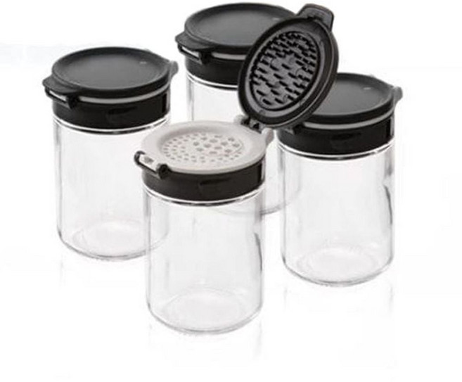 시노글라스 양념통 소금통 깨 후추 용기 조미료통 4P, 1개