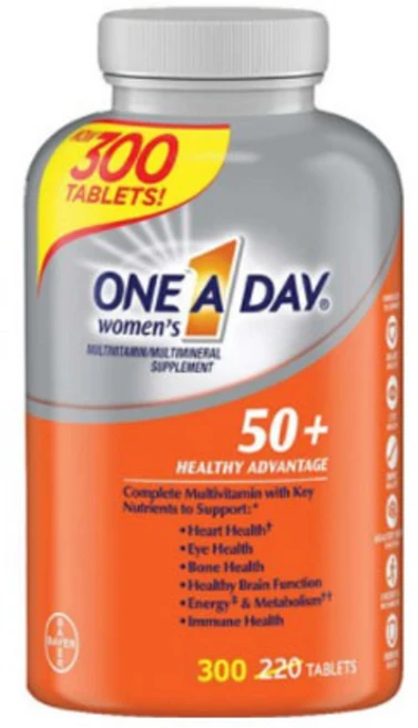 바이엘 여성용 원어데이 50 플러스 300정 (타블렛) Bayer One A Day Womens plus Advantage 300cts, 1개 - 쿠팡