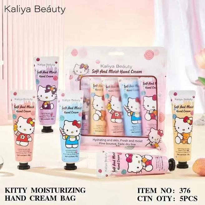 JY&CO 헬로키티 향기 핸드크림 촉촉보습 가을겨울 필수템 5개발, 5개, 30g