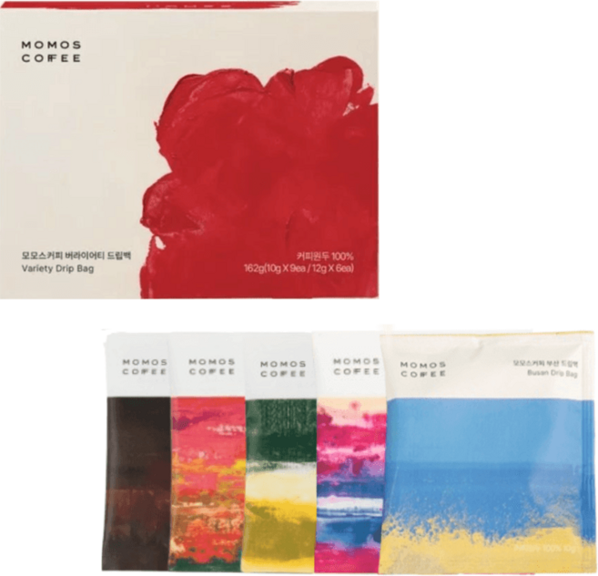 모모스커피 드립백 5종 버라이어티 선물세트 (쇼핑백포함), 1개, 버라이어티 5종 드립백 기프트