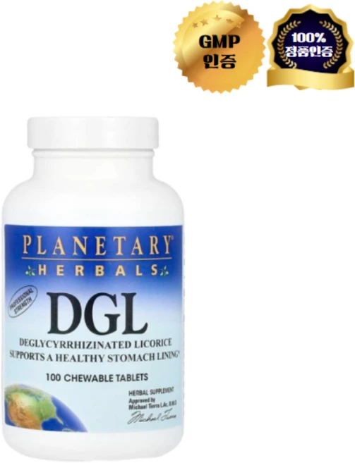 플래너터리허벌스 DGL 츄어블 타블렛, 1개, 100정 - 쿠팡