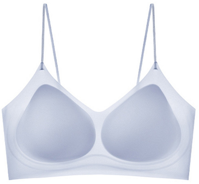 山茶花輕薄冰肌細肩帶內衣 涼感內衣 無鋼圈 隱形無痕 涼爽 聚攏上托 吸濕排汗 女內衣