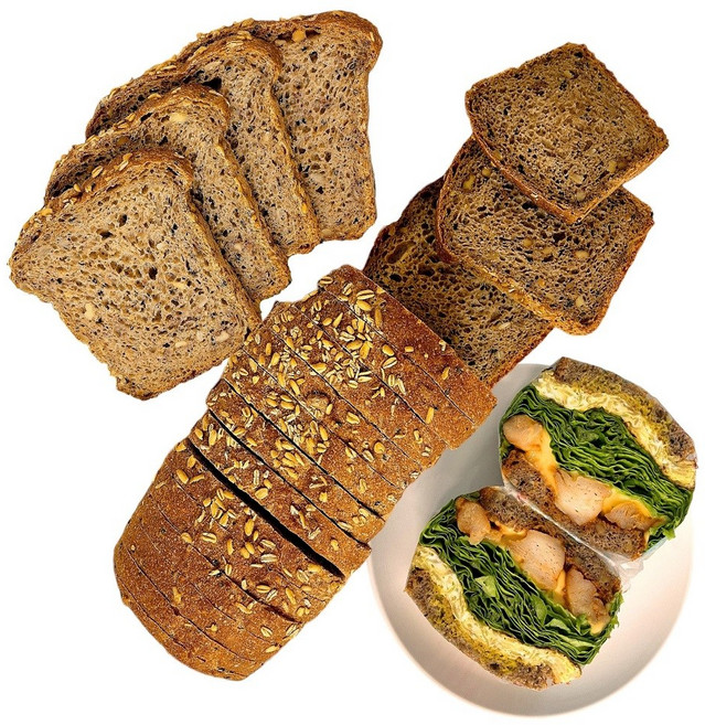 직스더브레드 뺑드상떼 통곡물 100%통밀식빵 6종 곡물견과 샌드위치용 천연발효 비건 설탕무첨가, 900g, 1개