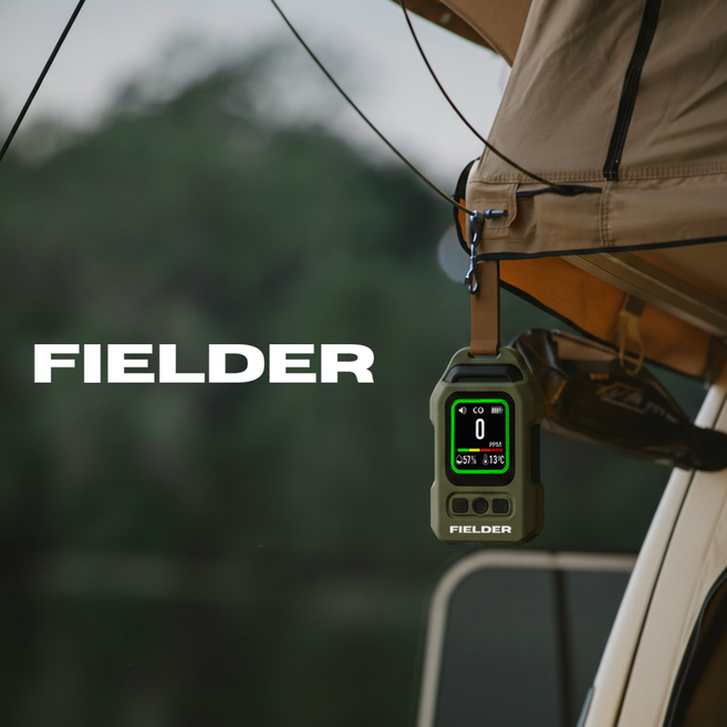 FIELDER 필더 일산화탄소 경보기 감지기 측정기 캠핑 CO 가스 디텍터 누출 가정용 FD-CD01, 카키, 1개