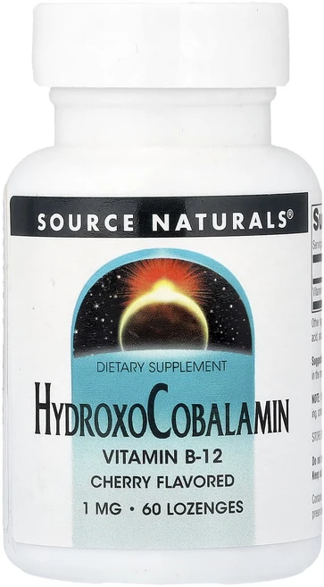 새해 첫좋은선물 Source Naturals Hydroxo코발라민 체리 맛 1mg 사탕 정제 60정 제대로 할인합니다, SourceNaturalsHydroxo코발라민체리맛1m, 1개 - 쿠팡