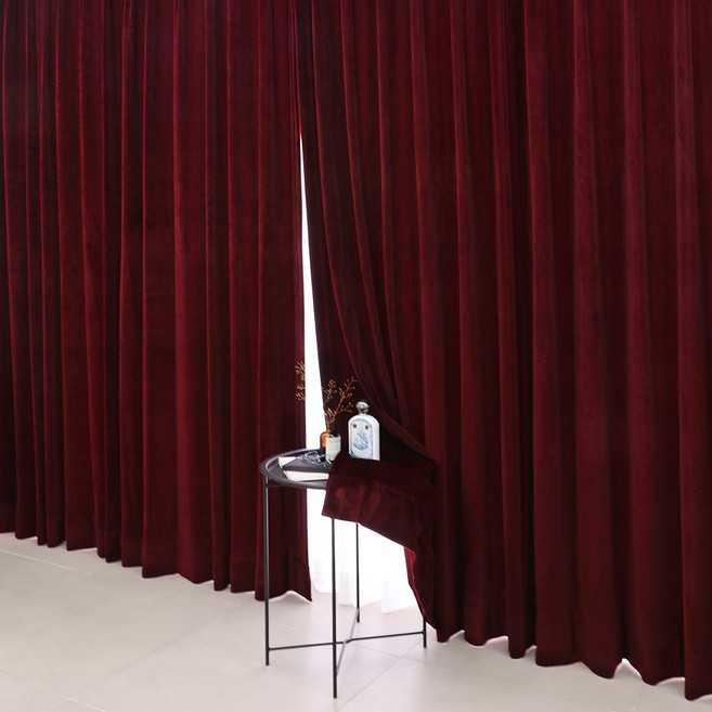 포그난 벨벳 흡음 방음 커튼 학교 강당 무대커튼 800g 고중량