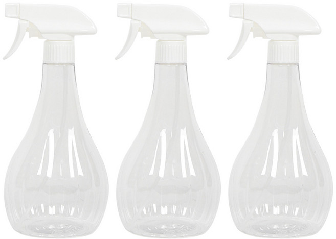 국내산 고급 가정용 안개분사 스프레이 분무기 뿌리개 공병 750ml, 3개, 투명