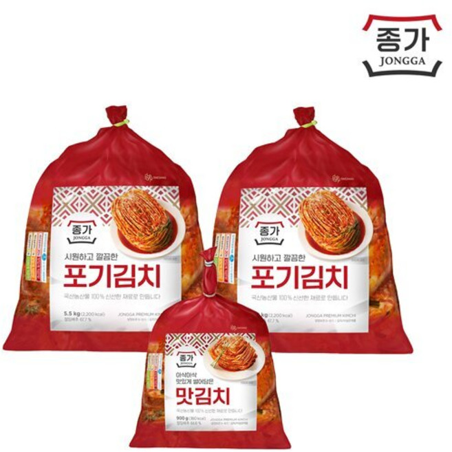 종가 맛김치, 단일옵션, 900g, 1세트