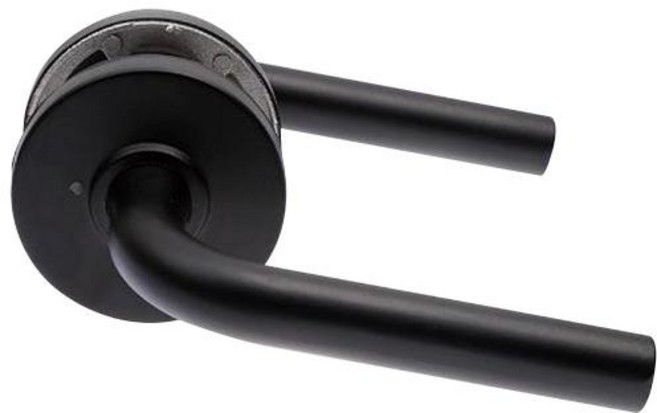 엔젤금속 목문레버(욕실용) STL-112블랙, 1개