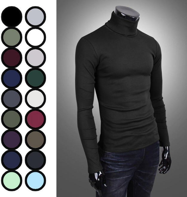 이중지소재 목폴라 쫄티 남녀공용 보온 언더웨어 터틀넥
