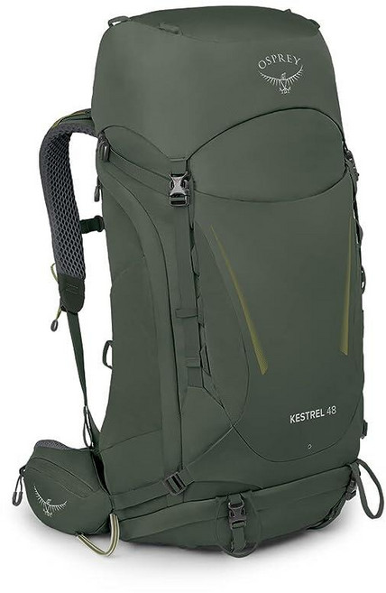 Osprey Kestrel 48L 남성용 배낭여행 백팩 분재 그린 L/XL, Large / X-Large