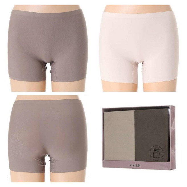 [쇼핑점] 비비안 착한가격 퓨징 사각 2매입 심리스 팬티 BP0702