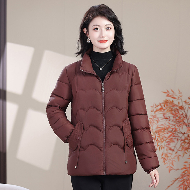 중년 여성 겨울 패딩 코트 프리미엄 기모 안감 따뜻한 두꺼운 롱 패딩 자켓 허리 조절 가능한 엄마 아우터