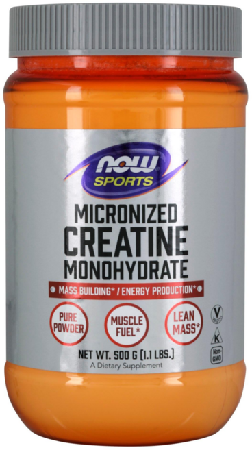 NOW Foods 水合型肌酸粉, 1罐, 500g