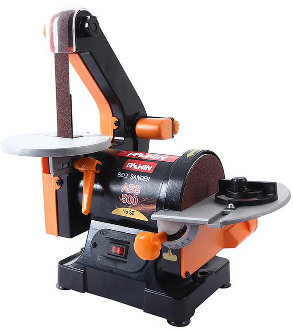 밸트샌더 원형 전동 샌딩기 벨트샌더 빼빠 샌더기 샌딩기계 사포 목공 전용 ABS-500, 1개