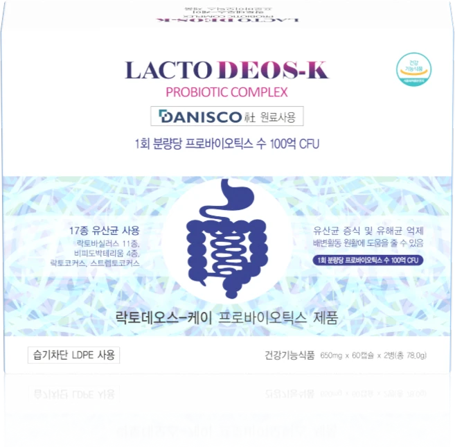 비헬스코리아 락토데오스 케이(K) 유산균 60캡슐, 120정, 1개 - 쿠팡