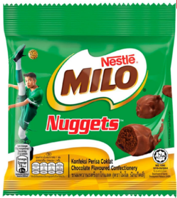 雀巢 MILO Nuggets 巧克力風味糖果, 25g, 1個