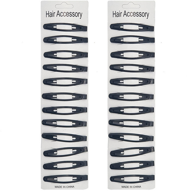 디자인위로 가벼운 검정 똑딱핀