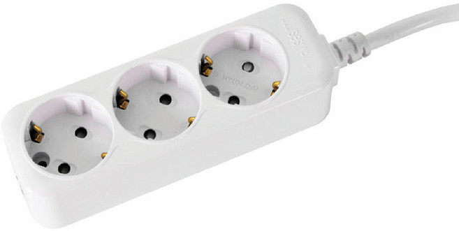 현대일렉트릭 멀티탭 일반 3구 3M 10A HM10-33, 1개