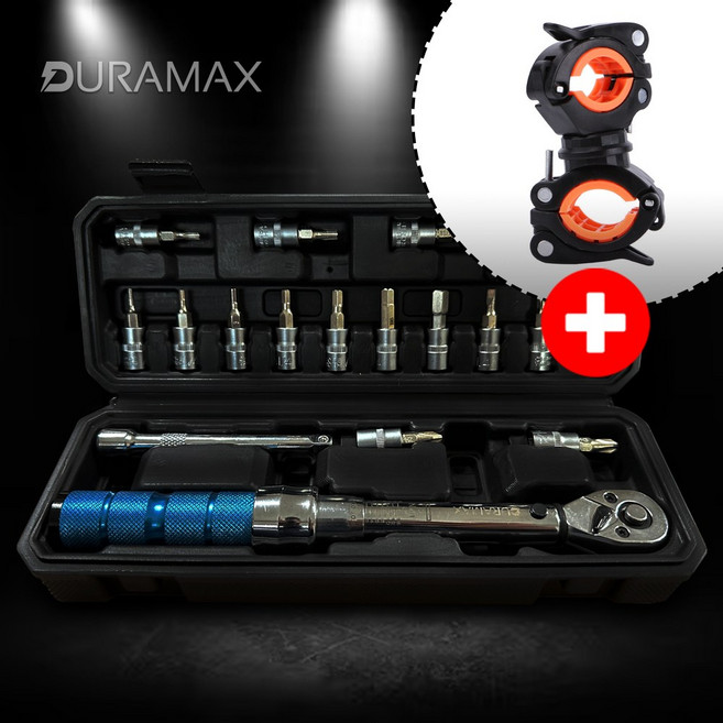 듀라맥스 휴대용 자전거 토크렌치 17pcs 자전거공구, 1개