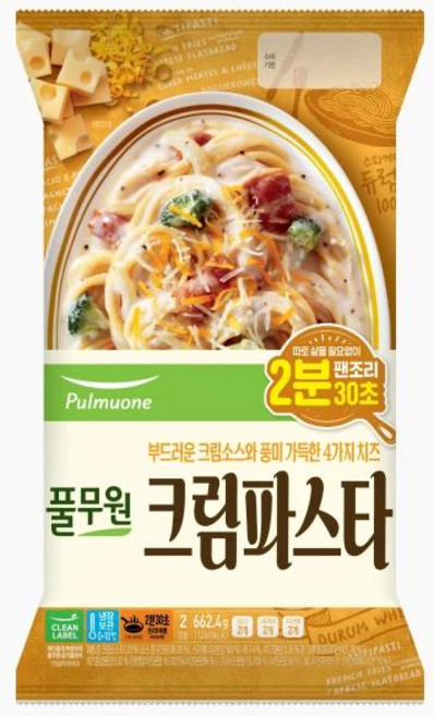 풀무원 크림파스타 2인분, 1개, 662g