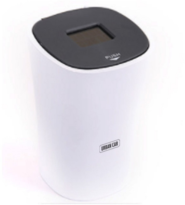 어반카 차량용 태양열 반영구 LED 재떨이, 화이트, 1개