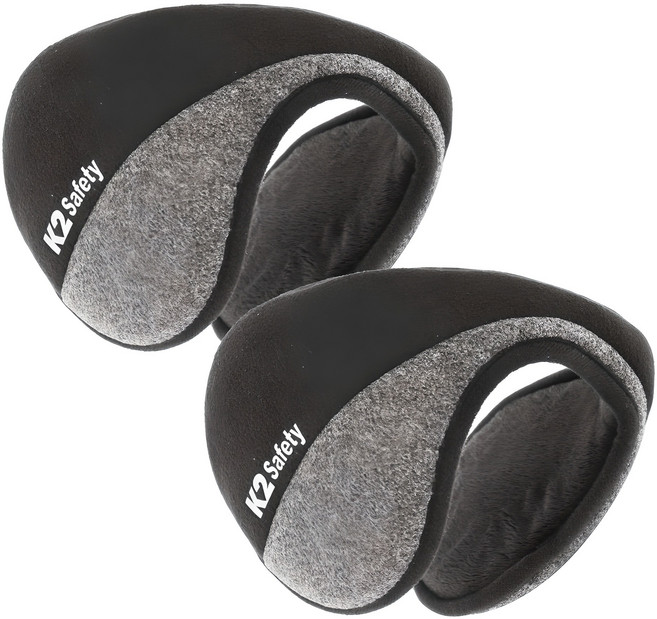 K2 Safety 듀얼 방한 귀마개, 블랙그레이, 2개