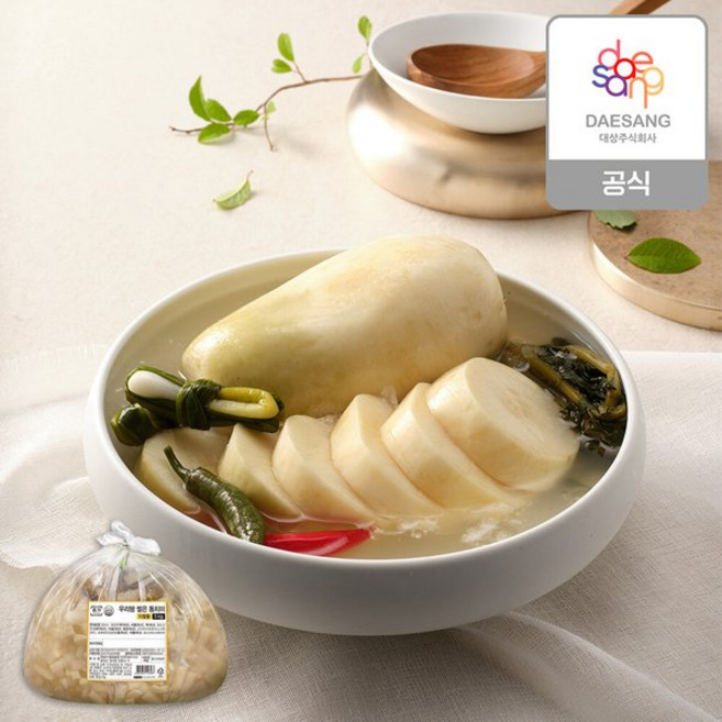 종가집 종가 우리땅 썰은 동치미 5kg 외식, (매장정품) 종가집 종가 우리땅 썰은 동치미 5kg (