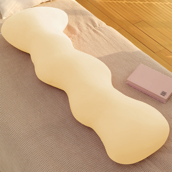 (135cm) 커버분리가능 몸에 착 감기는 애착 초대형 바디필로우, 노랑