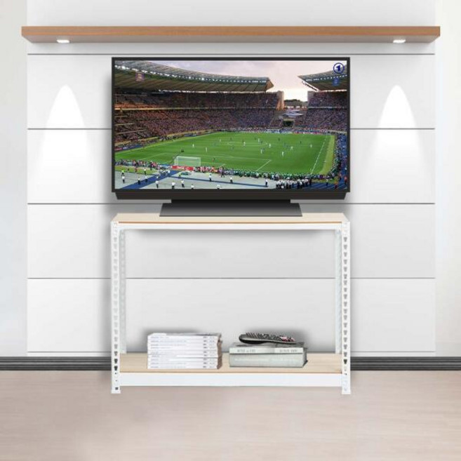 스피드랙 조립식 티비다이 TV다이 TV선반 2단 900 x 500 x 750, 블랙