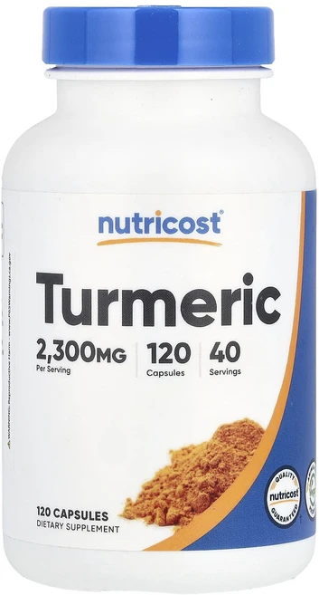 Nutricost 강황 2300mg 캡슐 120정(캡슐 1정당 766mg), Nutricost강황2300mg캡슐120정캡슐1정당76, 1개, 120정 - 쿠팡
