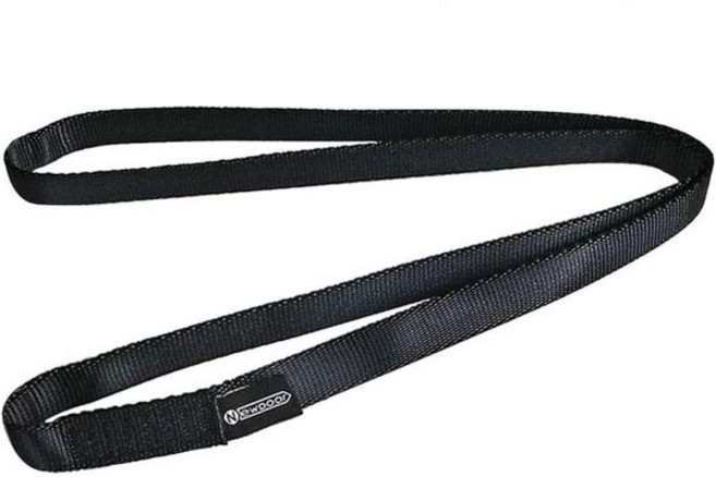 뉴도어 16mm 클라이밍 슬링 UIAACE 인증 23K EN566 유틸리티 코드 암벽 등반 앵커 시스템 생성 래핑 기어 나무 작업에 적합, black, 95"/240cm/1pcs