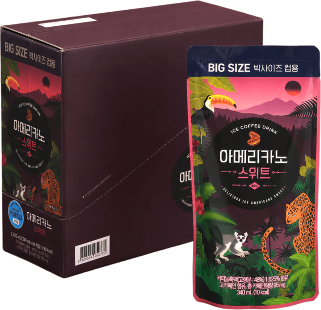 쟈뎅 아메리카노 스위트 유통기한임박 2026.12.09일까지, 40개, 340ml