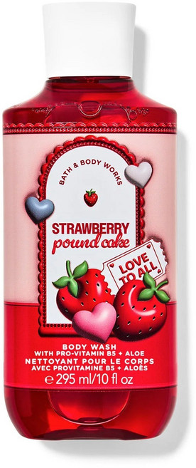 배스앤바디웍스 BBW 향기로운 스트로베리 파운드 케이크, 바디워시, 1개, 295ml