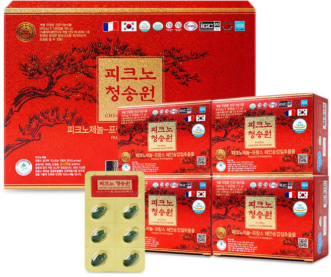 피크노 청송원 피크노제놀 솔잎증류농축액, 120개