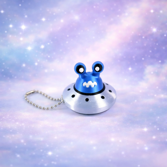 펫더월드 MBTI 외계인 스페이스 딸깍이 선물, 몬스터, 1개, 블루