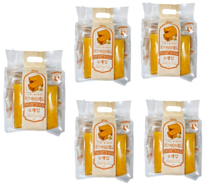치즈 버터 브레드 300g x 2개 치즈바게트 허니브레드, 5개