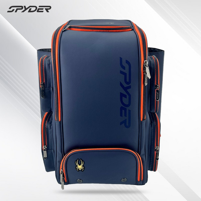SPYDER 스파이더 아레나 야구백팩 (네이비/오렌지), 1개, 네이비/오렌지