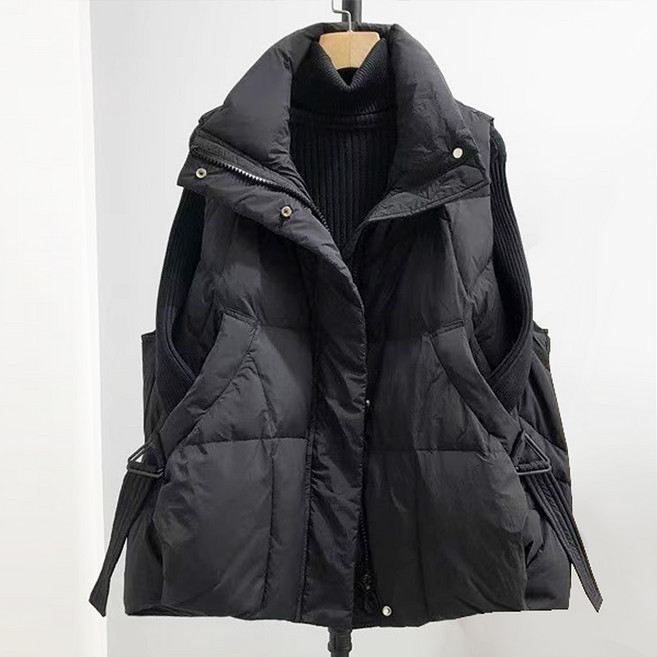 지홍 패딩 경량 조끼 베스트 오버핏 점퍼 야상 바람막이