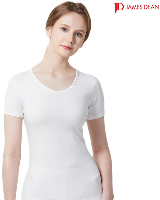 제임스딘 여성 순면 반팔 런닝 1매 B012