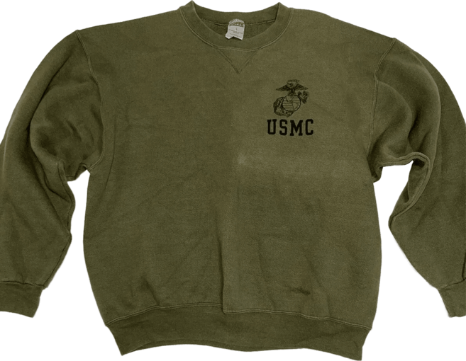 USMC 미해병대 맨투맨 스웻셔츠 크루넥 미국생산 남L S급 빈티지 UMS028