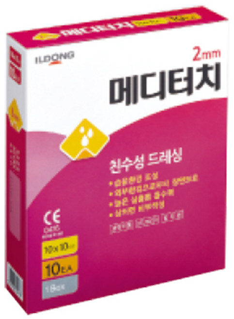 일동제약 메디터치 친수성 드레싱 5x20cm 2mm 10매, 1박스