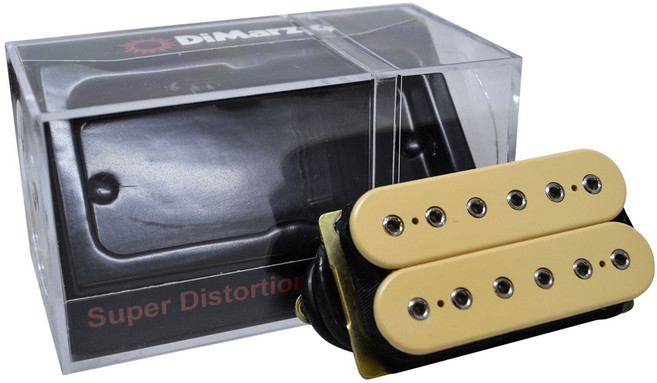 디마지오 슈퍼 디스토션 험버커 픽업 - 크림 DiMarzio DP100 Super Distortion Humbucker Pickup - Cream, 1개