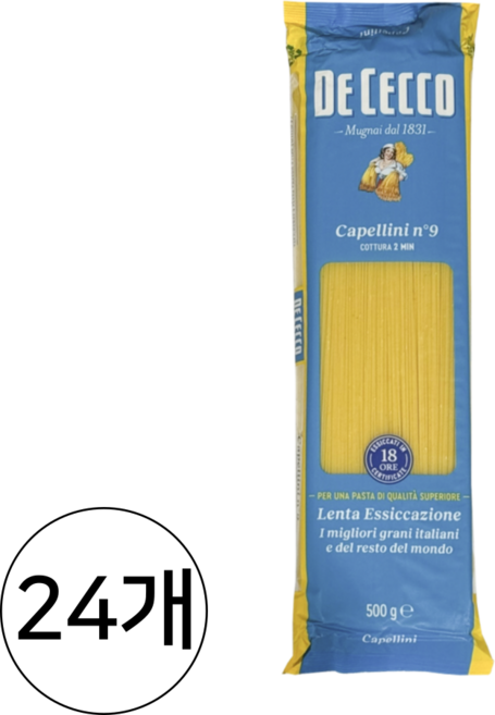 데체코 데체코 카펠리니, 500g, 24개