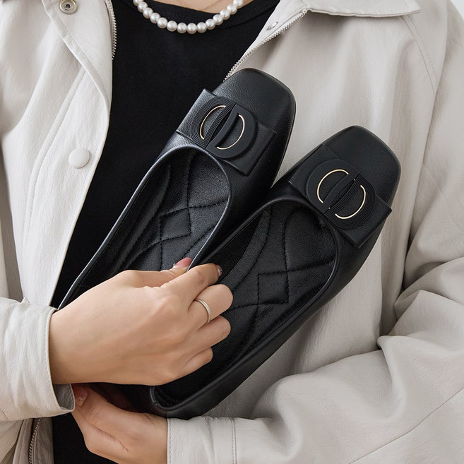 제이슈 리티드 스퀘어토 리본 단화 3cm