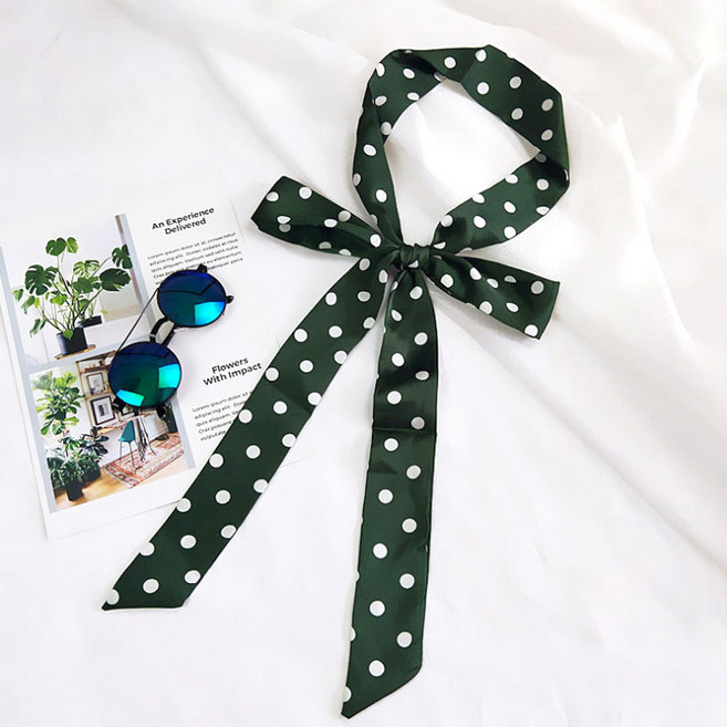 VJS 도트롱타이스카프 쁘띠스카프 리본 무대의상 단체행사