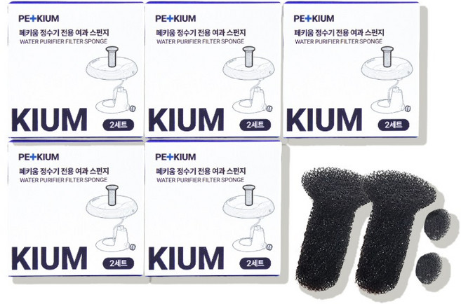 페키움 자동 정수기 여과스펀지 패키지 세트 3박스 5박스 12박스