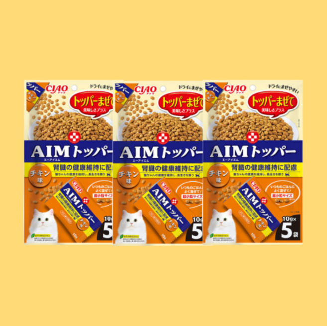이나바 챠오 AIM 토퍼 신장케어 고양이 토핑간식 50g 3종혼합(총3개), 1세트, 10g, [TCA-13]