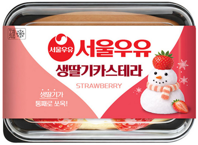 서울우유 생딸기카스테라, 7개, 120g